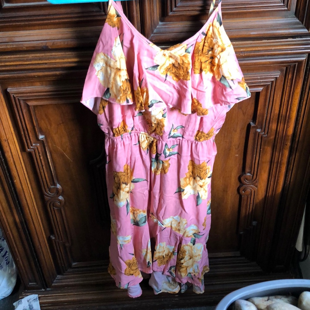 Pink Floral Dress